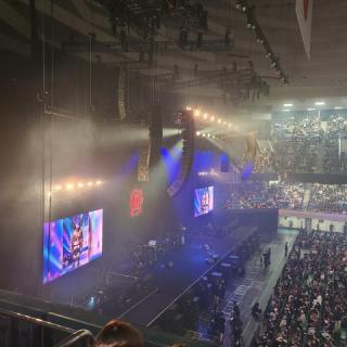 8月10日(月)東京：日本武道館：初武道館お疲れ様でした。2階席から見る景色ゎとても綺麗で感動でした❤近藤サンの登場や舞い落ちる💕の演出など　どれも印象的で👍️残念ながら2階席にゎ💕来なかったけれど(笑)＃T-BOLANを楽しみに　また２年頑張れる～😃✨⤴ホントにありがとう😆💕✨