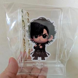 12月13日(土)山形：シェルターなんようホール 大ホール：山形シェルターなんよう大ホールの森友嵐士さんグッズ売り場にて素敵なキラキラサイン入りスタンドが！限定3名様でしたね〜感謝申しあげます😊♥宝物です😊ライブ最高でした！ありがとう！